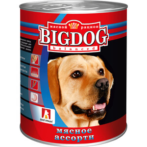 фото Консервы зоогурман big dog мясное ассорти для взрослых собак 850г