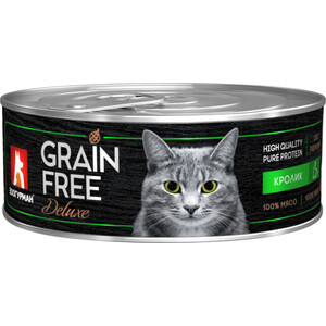 Консервы Зоогурман Grain Free Кролик для взрослых кошек 100г