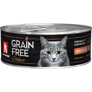 Консервы Зоогурман Grain Free Перепёлка для взрослых кошек 100г