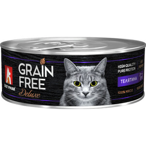 Консервы Зоогурман Grain Free Телятина для взрослых кошек 100г