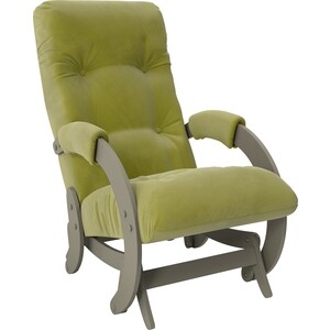 фото Кресло-качалка глайдер мебель импэкс модель 68 серый ясень ткань verona apple green