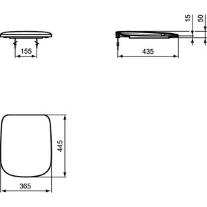 Сиденье для унитаза Ideal Standard Esedra с микролифтом (T318101)