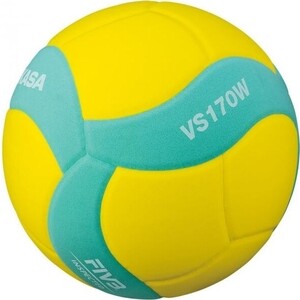 фото Мяч волейбольный mikasa vs170w-y-g, р.5, вес 160-180 г, fivb insp