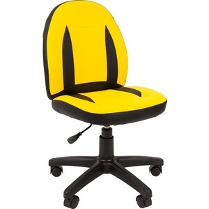 Кресло Chairman Kids 122 экопремиум желтый/черный Kids 122 экопремиум желтый/черный - фото 1