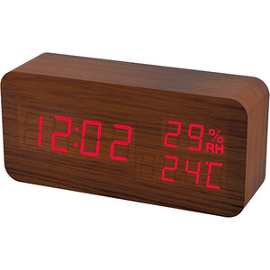 

Часы-будильник Perfeo Wood коричневый корпус / красная подсветка (PF-S736) PF_A4391, Wood коричневый корпус / красная подсветка (PF-S736) PF_A4391