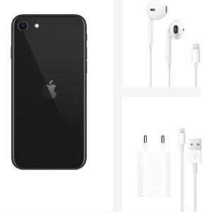 фото Смартфон apple iphone se (2020) 256gb black (mxvt2ru/a)