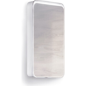 фото Зеркальный шкаф raval pure 46 с подсветкой, универсальный, белый (pur.03.46/w)
