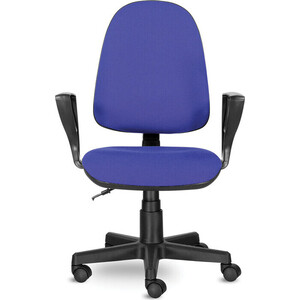 Кресло Brabix Prestige Ergo MG-311 регулируемая эргономичная спинка/ткань черно-синее (531876) кресло офисное brabix prestige ergo mg 311 регулируемая эргономичная спинка ткань синее с 06 532423
