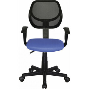 Кресло компактное Brabix Flip MG-305 ткань TW синее/черное (531919) кресло brabix nitro gm 001 ткань экокожа черное вставки красные 531816