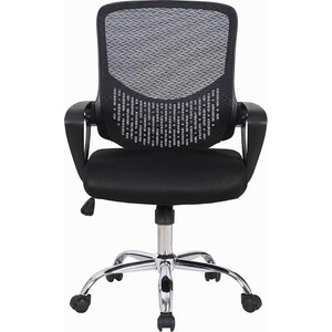 Кресло Brabix Next MG-318 с подлокотниками/хром черное (531834) кресло с подлокотниками brabix fly mg 396 сетка черное 532083