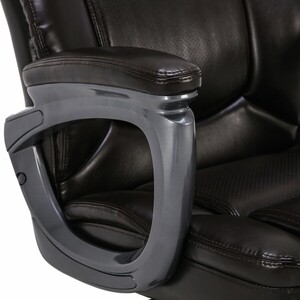Кресло офисное Brabix Favorite EX-577 пружинный блок рециклированная кожа коричневое Premium (531936)