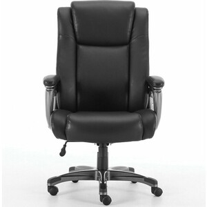 Кресло офисное Brabix Solid HD-005 рециклированная кожа черное Premium (531941) solid natura premium консервированный корм для стерилизованных кошек кусочки в желе с ягненком 85 гр