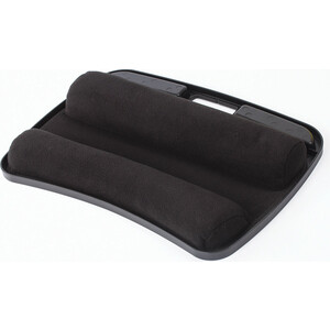 фото Brauberg подставка-столик с мягкими подушками, для ноутбука и творчества черный 512668