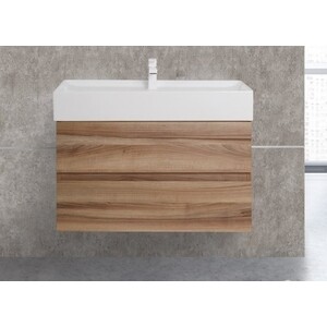 фото Тумба с раковиной belbagno molveno 80 noce nature (molveno 46-80-2c-so-nn, tc05011)