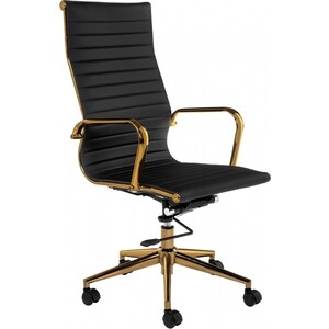 Компьютерное кресло Woodville Reus золотой/черный вытяжка elikor эпсилон 60п 430 п3л черный золотой кант