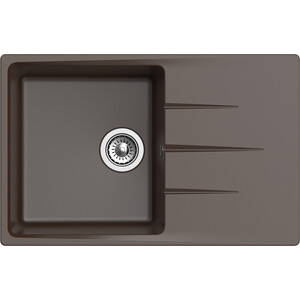 Кухонная мойка Ewigstein Gerd G-60F шоколад ткань п м кожа искусственная boston 140 см однотонная шоколад