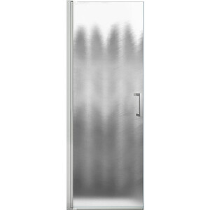 Дверное полотно Vincea Orta 90x190 петли слева, профиль хром, стекло шиншилла (VDP-1O900CH-L)