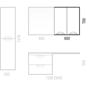 Шкаф Corozo Алиот 60 подвесной, белый (SD-00000606)