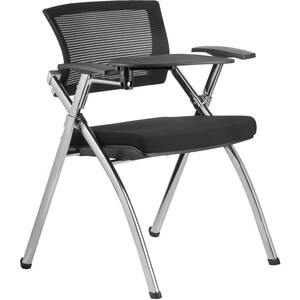 фото Кресло riva chair rch 462tec черное складное хром с пюпитром.