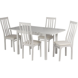 Обеденная группа Чепецкая МФ Франц II эмаль белая/бодега белая обеденная группа на 4 персоны венето со стульями лион темно серый
