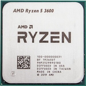 Процессор AMD AMD Ryzen 5 3600 OEM (3.6GHz up to 4.2GHz/6x512Kb+32Mb, 6C/12T, Matisse, 7nm, 65W, unlocked, AM4) ноутбук asus vb 16 m3604ya mb226 black 90nb11a1 m00a90 amd ryzen 5 7530u 2ghz 8192mb 512gb ssd amd radeon graphics wi fi bluetooth cam 16 1920x1200 dos