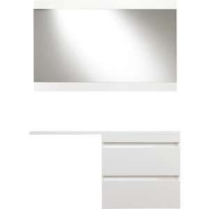 фото Мебель для ванной style line даллас люкс 78 (140r) напольная, под стиральную машину, белая