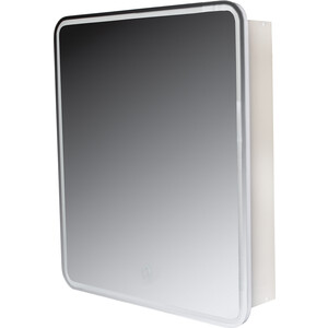 Зеркальный шкаф Style line Каре 60x80 с подсветкой, сенсорный выключатель (СС-00002274) зеркальный шкаф style line каре 65х80 с подсветкой сенсорный выключатель 2000949236841