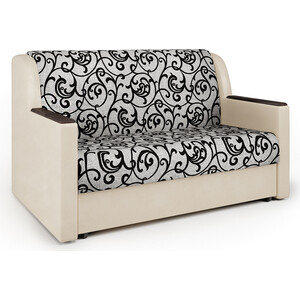Диван-кровать Шарм-Дизайн Аккорд Д 100 экокожа беж и узоры диван кровать шарм дизайн аккорд м 120 серая рогожка и экокожа белая