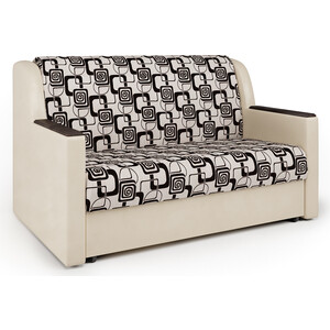 Диван-кровать Шарм-Дизайн Аккорд Д 120 экокожа беж и ромб кресло кровать шарм дизайн аккорд м экокожа беж и ромб