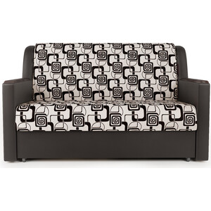 фото Шарм-дизайн диван-кровать аккорд д 120 экокожа шоколад и ромб