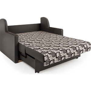 Диван-кровать Шарм-Дизайн Аккорд Д 140 экокожа шоколад и ромб