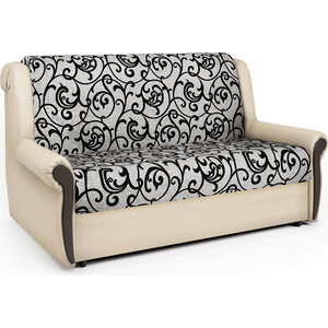Диван-кровать Шарм-Дизайн Аккорд М 100 экокожа беж и узоры диван кровать шарм дизайн аккорд д 160 велюр дрим эппл