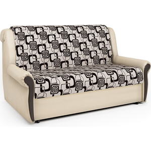 Диван-кровать Шарм-Дизайн Аккорд М 140 экокожа беж и ромб кресло кровать шарм дизайн шарм экокожа беж и ромб