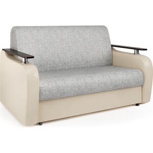Диван-кровать Шарм-Дизайн Гранд Д 100 экокожа беж и серый шенилл кресло кровать шарм дизайн гранд д 80 велюр дрим эппл