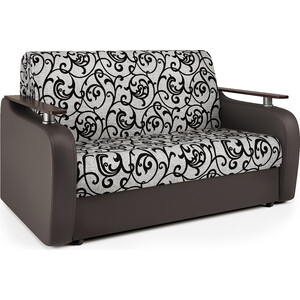Диван-кровать Шарм-Дизайн Гранд Д 100 экокожа шоколад и узоры диван из искусственного ротанга гранд латте коричневый
