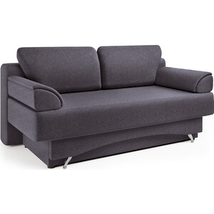 Диван-кровать Шарм-Дизайн Евро 130 серый диван еврокнижка мебелико майами рогожка серый подушки бежевые