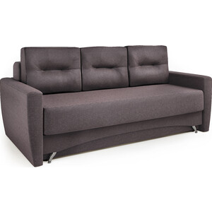 Диван-кровать Шарм-Дизайн Опера 150 рогожка серый диван еврокнижка мебелико майами рогожка серый подушки коричневые