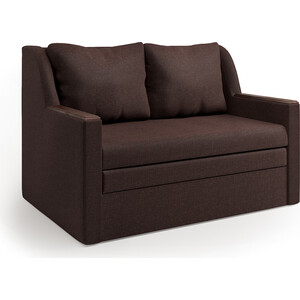 кресло для отдыха шарм дизайн классика в серый шенилл и экокожа шоколад Диван-кровать Шарм-Дизайн Дуэт шоколад