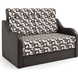 Диван-кровать Шарм-Дизайн Классика 2В шоколад и ромб угловой диван шарм дизайн ария скала правый экокожа беж и серый шенилл