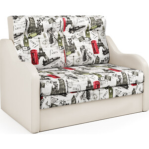 Диван-кровать Шарм-Дизайн Классика 2В экокожа беж и велюр кресло для отдыха шарм дизайн классика д корфу беж и экокожа беж