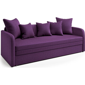 Софа Шарм-Дизайн Трио фиолетовый софа шарм дизайн трио экокожа белая и серая рогожка