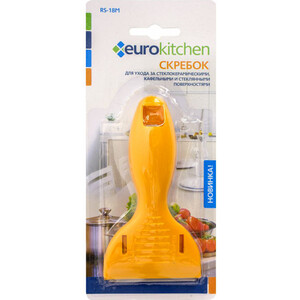 Скребок для стеклокерамики Eurokitchen оранжевый (RS-18M)