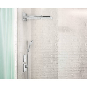 Термостат для душа Hansgrohe ShowerSelect Glass с механизмом, белый/хром (15735400, 01800180)