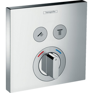 Термостат для ванны Hansgrohe ShowerSelect для механизма 01800180, хром (15768000) термостат для ванны hansgrohe ecostat square с механизмом матовый белый 15714700 01800180