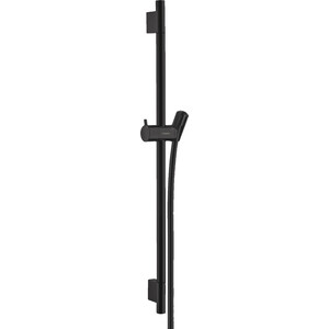 Душевая штанга Hansgrohe Unica S Puro 65 см с шлангом, черный матовый (28632670) душевая штанга hansgrohe unica s puro 65 см с шлангом матовый 28632670