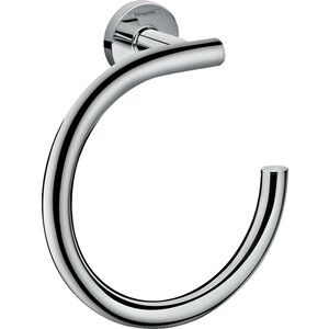 Полотенцедержатель кольцо Hansgrohe Logis Universal хром (41724000) мыльница hansgrohe logis universal 41715000