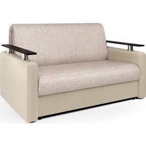 фото Шарм-дизайн диван-кровать шарм 100 корфу беж и экокожа беж