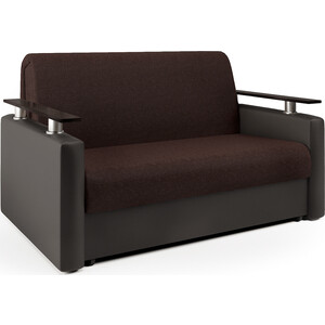 Диван-кровать Шарм-Дизайн Шарм 120 рогожка шоколад и экокожа шоколад стол для ноутбука шарм дизайн сн 70 16 венге