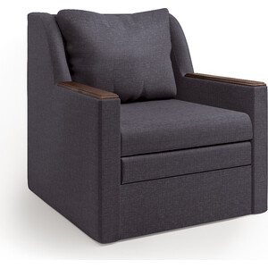 Кресло-кровать Шарм-Дизайн Соло серый кресло кровать артмебель берли вельвет