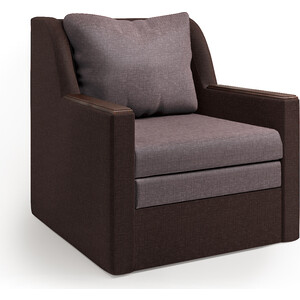 Кресло-кровать Шарм-Дизайн Соло шоколад и латте двуспальная кровать соло 140х200 см без подъемного механизма белый белый глянец венге